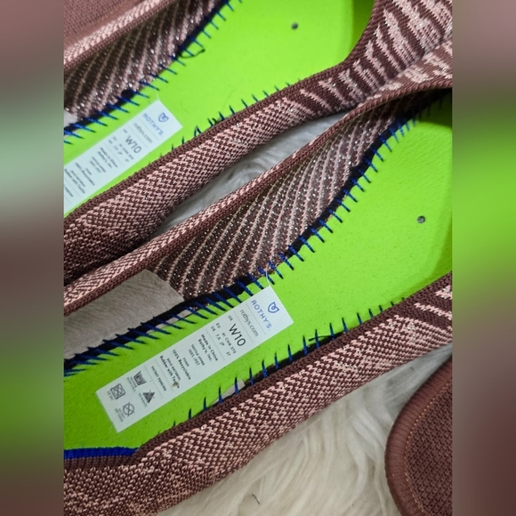 Rothy's Metallic Slip On Brown Flats Size W10🌴 - Picture 9 of 9